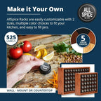 AllSpice Spice Rack Organizer, 525 Unique Labels, Countertop or Wall Mount - Image 4