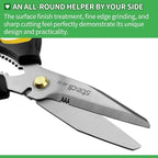 Stedi Scissors Heavy Duty 8-Inch, Sharp Stainless Steel Shears - Image 3