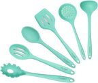 Culinary Couture Aqua Sky Silicone Cooking Utensils Set by CulinaryCouture