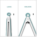 Premium 304 Stainless Steel Tongs Set – 12" Grill Tongs & 9" Cooking Tongs - Image 4