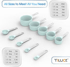 TILUCK Measuring Cups & Spoons Set, Stackable Cups and Spoons, Nesting Measure - Image 3