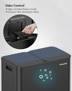 Lovewind Trash Can, 2 x 10.5 Gallon Garbage Can - Image 7