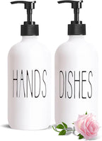 COHOSEGE 16 Oz Glass Soap Dispenser Set 2 Pack - Image 8