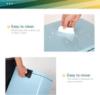 FDW | 13 Gallon Trash Can with Lid | Blue | Fingerprint-Proof | Made of Brushed - Image 5