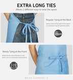 Syntus Apron for Men Women, Adjustable Cooking Kitchen Chef Aprons - Image 5