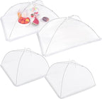 JULBEAR 4 Pcs Large and Tall Mesh Food Cover Tent Umbrella Food Screen Covers by JULBEAR