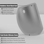 Sapid Flexible Curved Edge Silicone Bowl Scraper, Food Grade Dough Scraper - Image 2