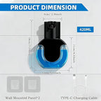 2Pack Automatic Soap Dispenser Touchless, Rechargeable Foaming Soap Dispenser - Image 2