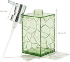 2 Pack Clear Saga Green Rust Proof Soap Dispenser Bathroom, Acrylic Plastic - Image 6