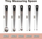 Mini Measuring Spoons Set, Tiny Stainless Steel Measure Teaspoons - Image 2