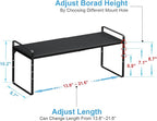 Set of 2 Expandable Cabinet Shelf Organizer, Stackable Kitchen Countertop - Image 2