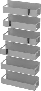 HuggieGems 6 Pack Magnetic Spice Storage Rack Organizer - Image 6