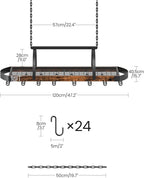 CHOEZON Hanging Pot Rack, Pot Hanger - Image 4