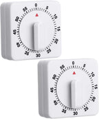 Weewooday 2 Pieces 60 Minute Visual Kitchen Timer Hour Mini Countdown by Weewooday
