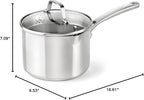 Calphalon Classic Stainless Steel Sauce Pan, Impact-Bonded Aluminum Base - Image 7