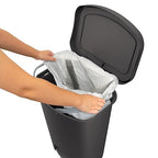 Glad 13 Gallon Trash Can 2 Pack | Plastic Kitchen Waste Bins - Image 9