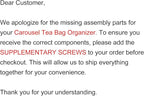 HTB Carousel Tea Bag Organizer for Counter, 2 Tier Tea Bag Holder - Image 2