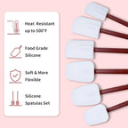 14 INCH Silicone Spatulas Heat Resistant Heavy Duty Rubber Spatulas Commercial - Image 3
