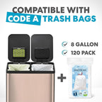 SIMPLI-Magic 60L / 16 Gallon Dual Compartment Kitchen Trash Can - Image 7