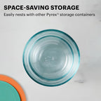 Pyrex Simply Store Small Glass Food Storage Containers Set, Meal Prep Containers - Image 3