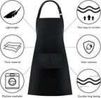 Jubatus 2 Pack Bib Aprons with 2 Pockets Cooking Chef Kitchen Apron - Image 6