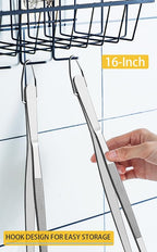 JETKONG 2 Pcs 16-Inch Kitchen Tweezers Extra Long Tweezer Tongs, Heavy Duty - Image 6