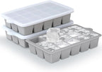 Silicone Ice Cube Trays 3Packs, Easy Release Ice Cube Molds by Unknown