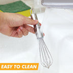 Webake 7.5" Stainless Steel Mini Whisks, 304 Small Metal Whisk - Image 7