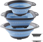 Collapsible Colander and Strainer, Silicone Strainer Colanders & Food Strainers by LogFaadCoi