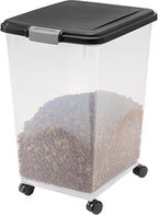 IRIS USA Airtight Dog Food Storage Container, Attachable Wheels, - Image 7