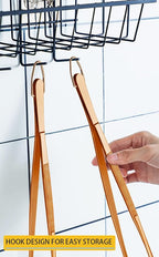 JETKONG 2 Pcs 12-Inch Kitchen Tweezers Cooking Tweezer Tongs Stainless Steel - Image 4