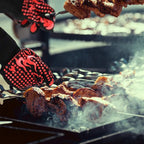 Comsmart BBQ Gloves, 1472 Degree F Heat Resistant Grilling Gloves Silicone - Image 6