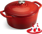 Overmont Enameled Cast Iron Dutch Oven by Overmont