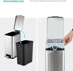 Home Zone Living 4 Gallon Kitchen Trash Can - Image 5