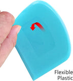 ALLTOP Bowl Spatula & Bench Scraper, Flexible Plastic Multipurpose Kitchen - Image 8