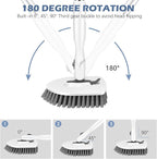 SetSail Floor Scrub Brush, 3-in-1 Tile Tub Floor Scrubber - Image 3