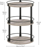 YATINEY 3-Tier Lazy Susan Organizer, Rotating Spice Rack, Spinning Organizer - Image 6
