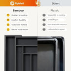 Pipishell Bamboo Expandable Drawer Organizer - Image 5