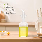 LandHope Oil Bottle Glass Olive Oil Dispenser Bottle Glass Cooking Oil Vinegar - Image 5