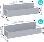 HuggieGems 4 Pack Magnetic Spice Storage Rack Organizer - Image 7