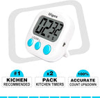 Uigos 2 Pack Digital Kitchen Timer II 2.0, Big Digits, Loud Alarm, Magnetic - Image 6