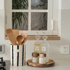 JIEMEI HOME Kitchen Utensil Holder, 7.2" Ceramic Stable Utensil Crock - Image 4