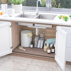 SIKADEER 37" x 22" Under Sink Mat Waterproof, Silicone Mat Kitchen Drawer Shelf - Image 2