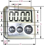 Elegant Digital Kitchen Timer Stainless Steel - Image 6