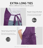 Syntus Apron for Men Women, Adjustable Cooking Kitchen Chef Aprons - Image 6