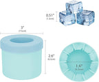 2 Pack Cylinder Silicone Ice Cube Molds, Easy-Release Ice Cube Trays - Image 6