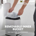SIMPLI-Magic 6L/1.6G Stainless Steel Bathroom Trash Can - Image 6