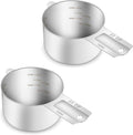 2PCS 2/3Cup Single Measuring Cup, Etched Inner Scale Stainless Steel Measure by BERYLER