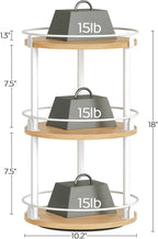YATINEY 3-Tier Lazy Susan Organizer, Rotating Spice Rack, Spinning Organizer - Image 9