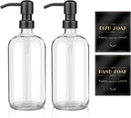 ARKTEK 2 Pack Refillable Glass Soap Dispenser by ARKTEK